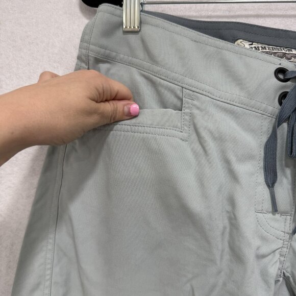 Immersion Research Board Shorts Womens 6 Gray Nylon Swim Surf Quick Dry Pockets - Picture 5 of 13